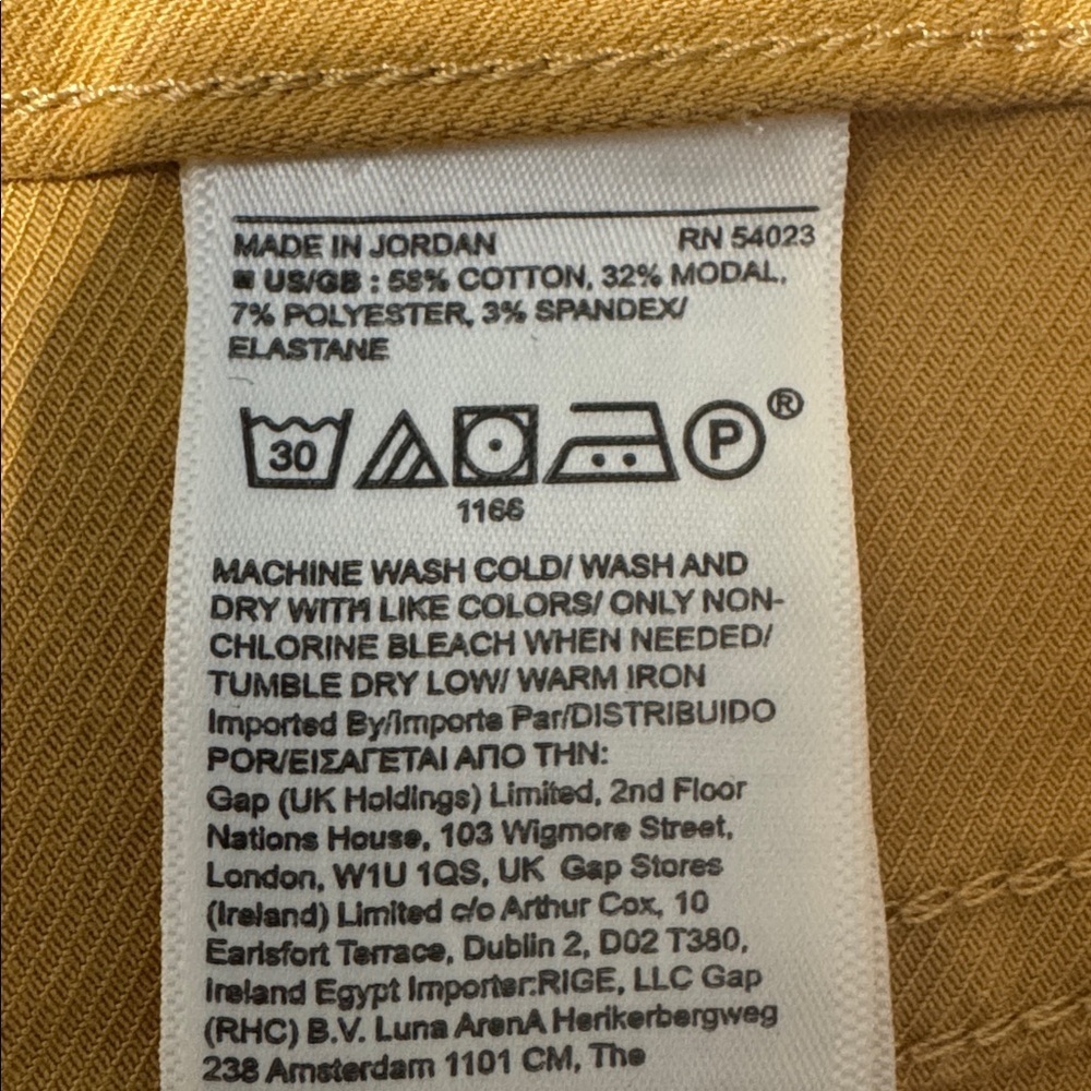 Banana Republic Traveler Jeans – Men’s 34x34 – Mustard Yellow - Slim Fit - NWT - Picture 10 of 14